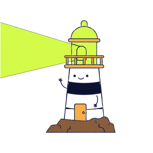 Lumi, der Leuchtturm von Seitenalarm, winkt
